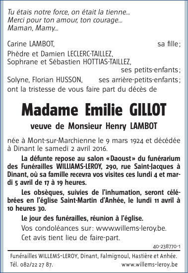 Image Annonce nécrologique