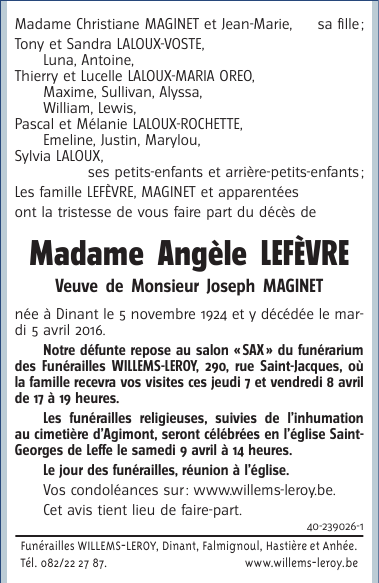 Image Annonce nécrologique