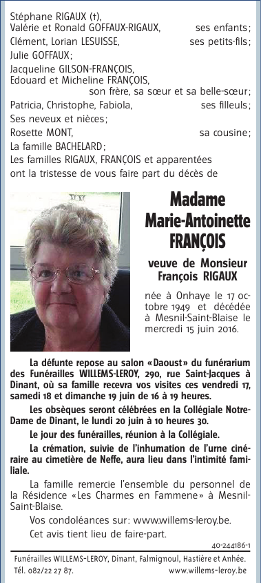 Image Annonce nécrologique