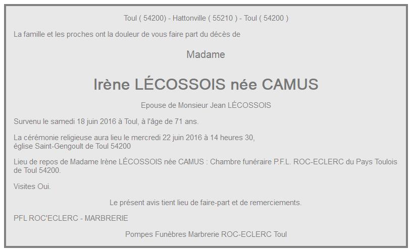 Image Annonce nécrologique