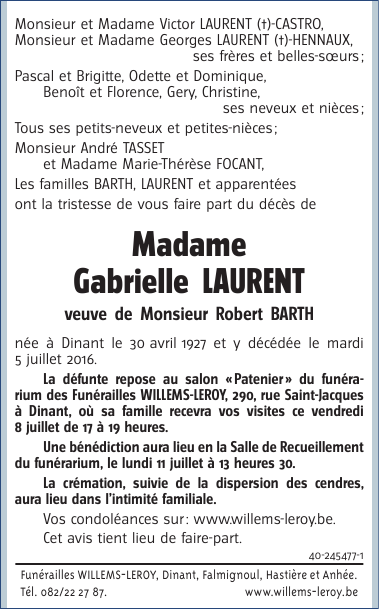 Image Annonce nécrologique