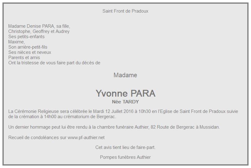 Image Annonce nécrologique