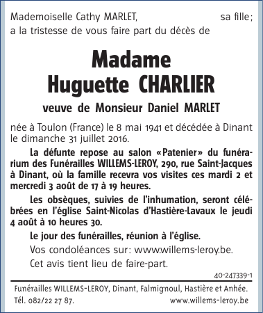 Image Annonce nécrologique
