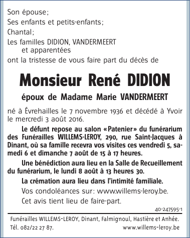 Image Annonce nécrologique