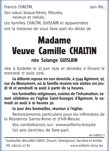 Image Annonce nécrologique