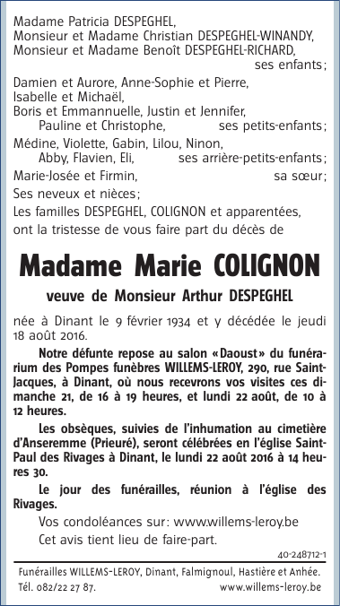 Image Annonce nécrologique