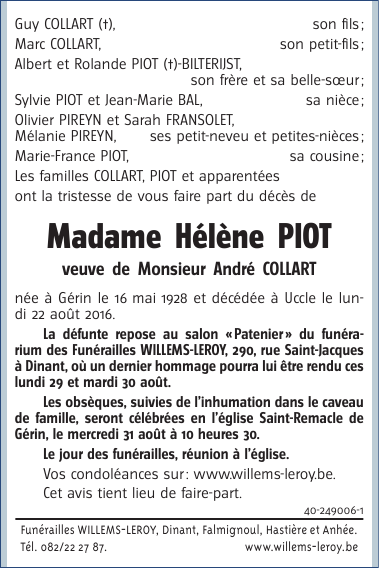 Image Annonce nécrologique