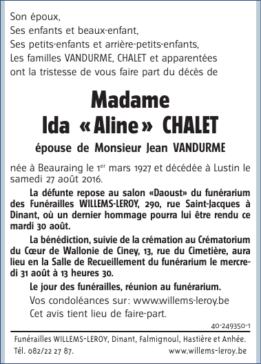 Image Annonce nécrologique