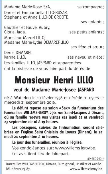 Image Annonce nécrologique