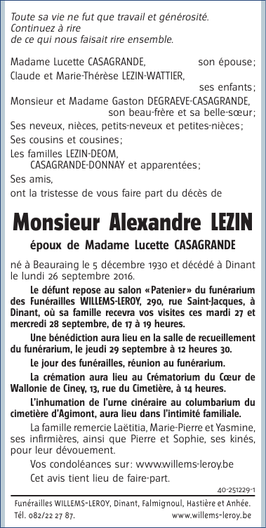 Image Annonce nécrologique