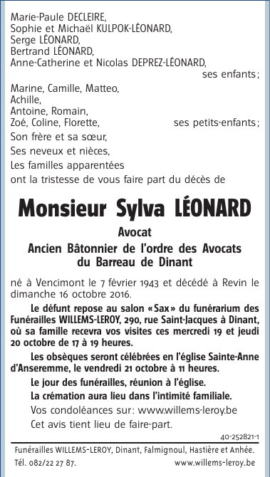 Image Annonce nécrologique