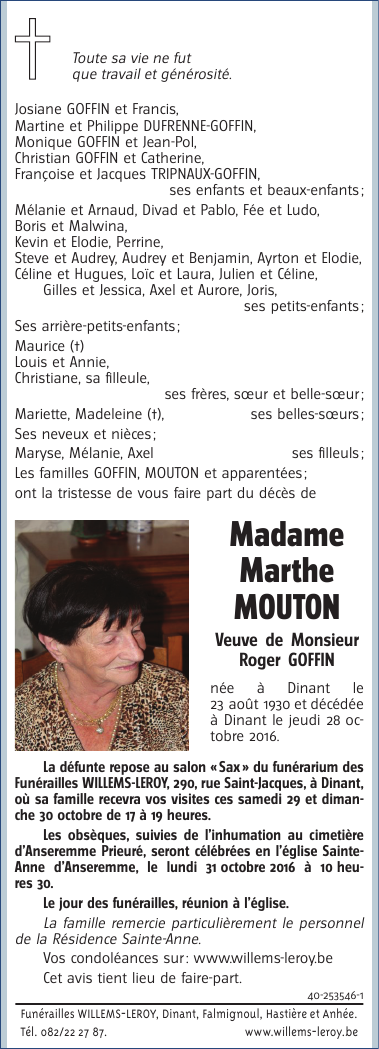 Image Annonce nécrologique