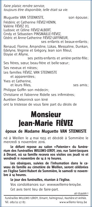 Image Annonce nécrologique
