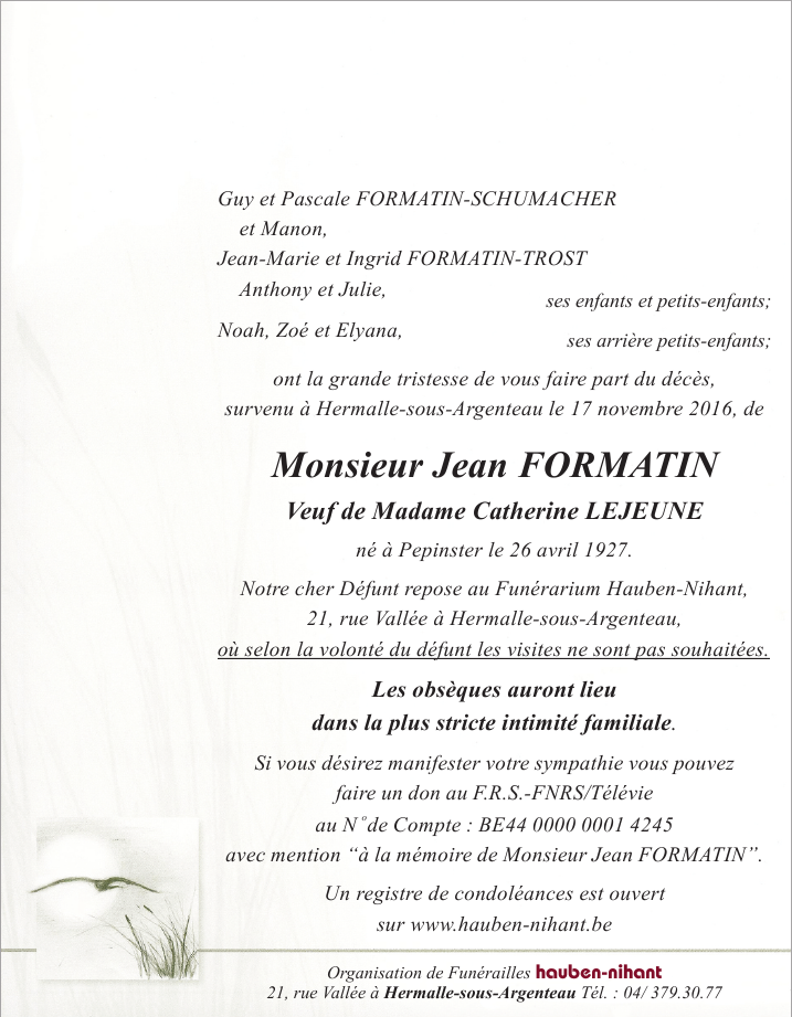 Image Annonce nécrologique
