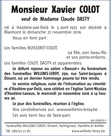 Image Annonce nécrologique