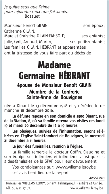 Image Annonce nécrologique