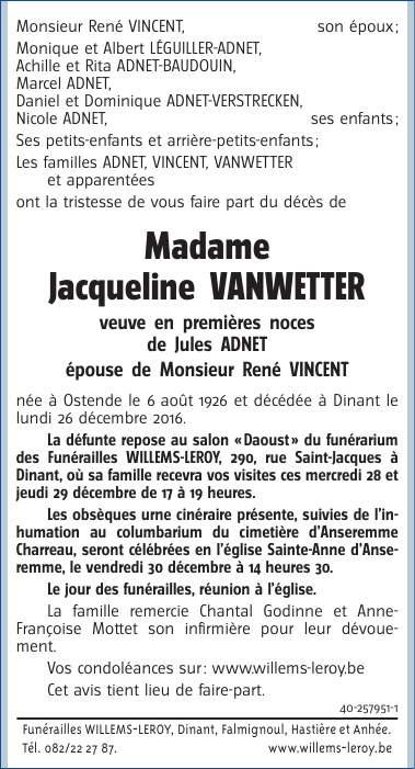 Image Annonce nécrologique