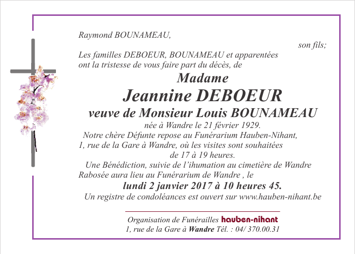 Image Annonce nécrologique