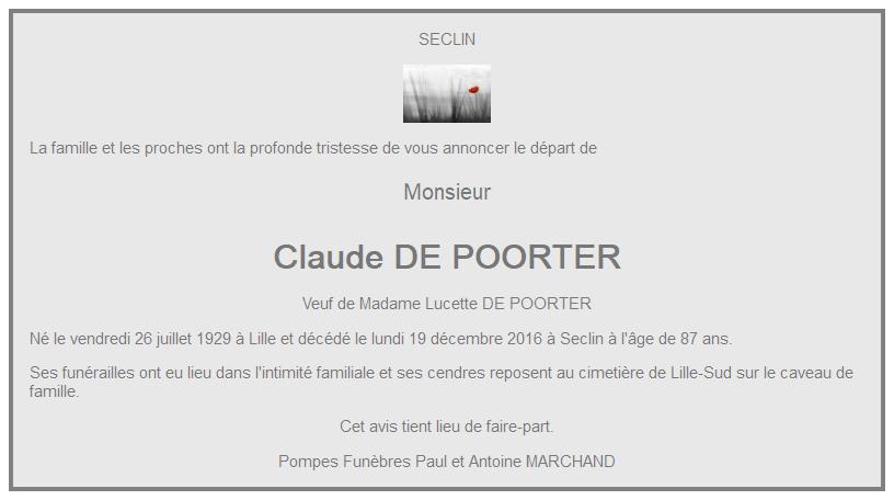 Image Annonce nécrologique de Claude