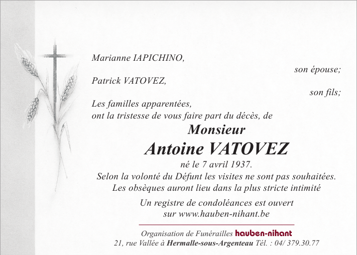 Image Annonce nécrologique