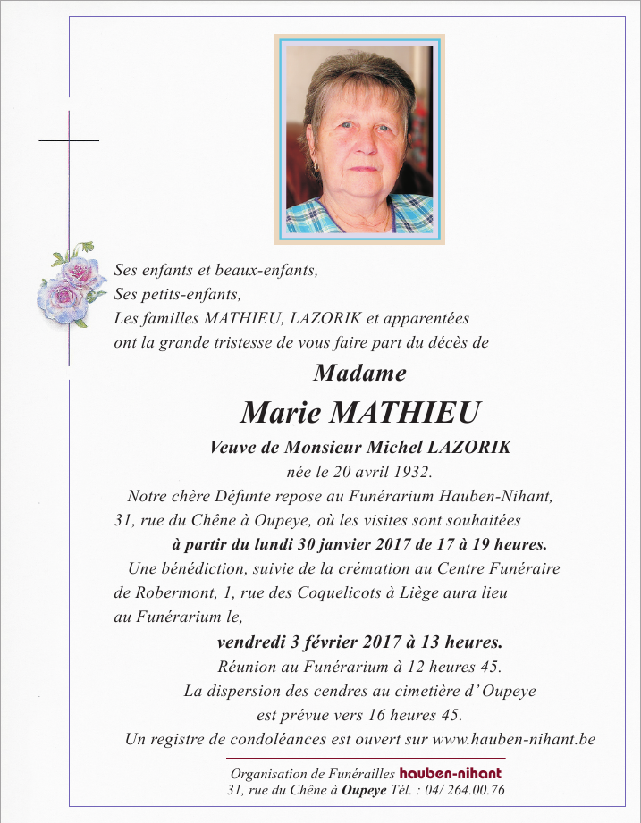 Image Annonce nécrologique