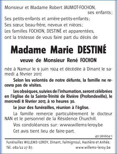 Image Annonce nécrologique