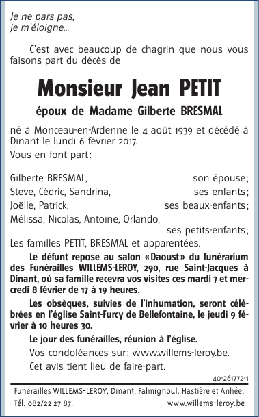 Image Annonce nécrologique