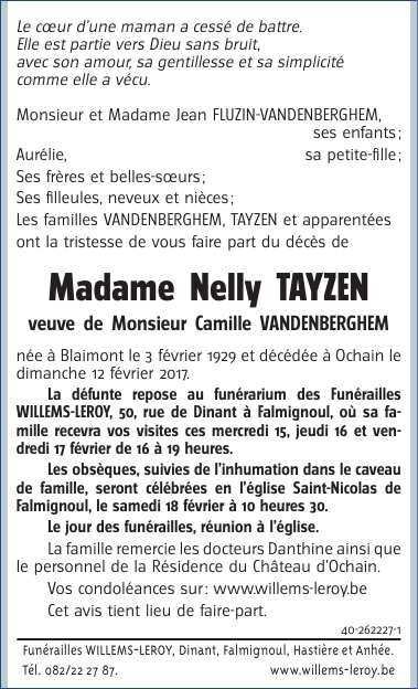 Image Annonce nécrologique