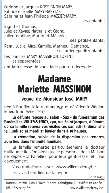 Image Annonce nécrologique