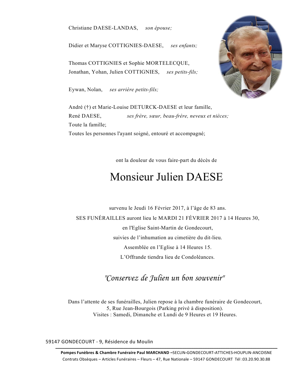 Image Cliquez ici pour voir le faire-part de Julien