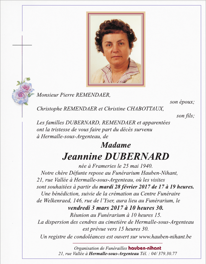 Image Annonce nécrologique