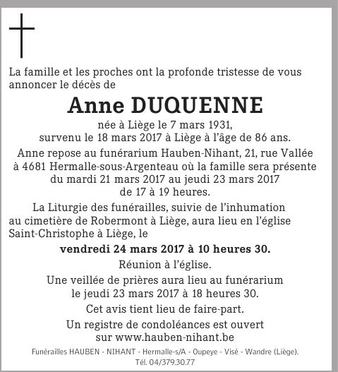 Image Annonce nécrologique