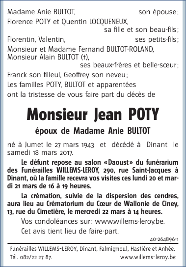 Image Annonce nécrologique