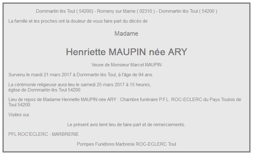 Image Annonce nécrologique