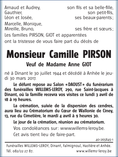 Image Annonce nécrologique