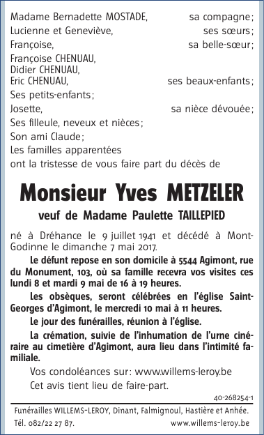 Image Annonce nécrologique