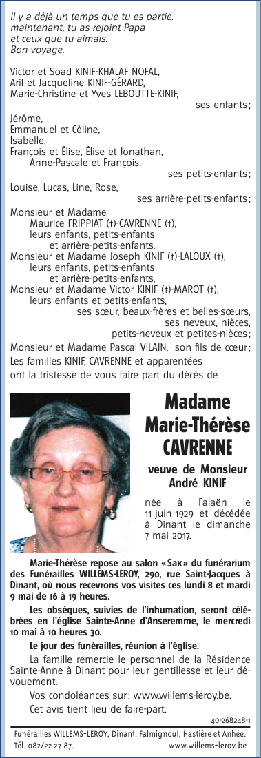 Image Annonce nécrologique