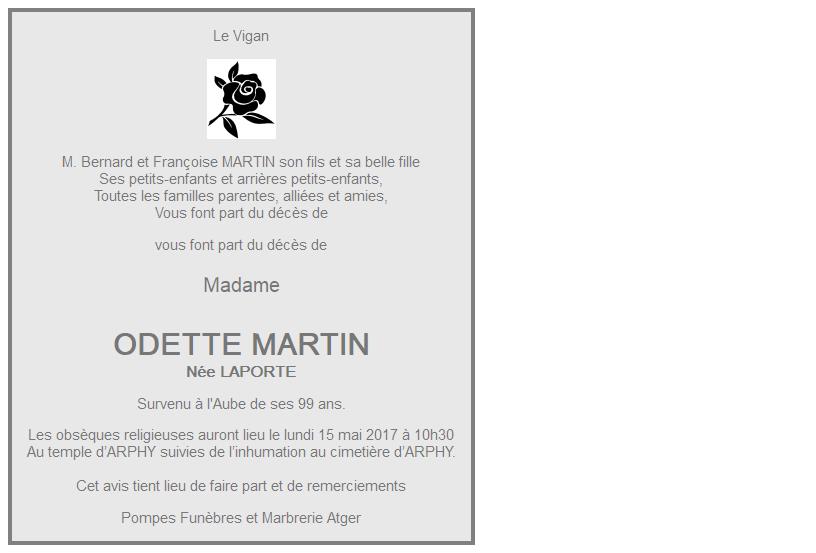 Image Annonce nécrologique