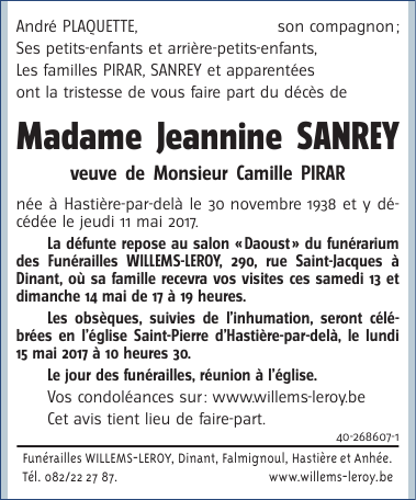 Image Annonce nécrologique