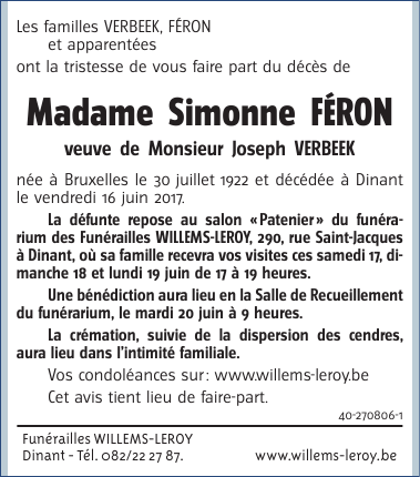 Image Annonce nécrologique