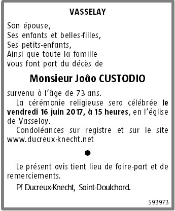 Image Annonce nécrologique