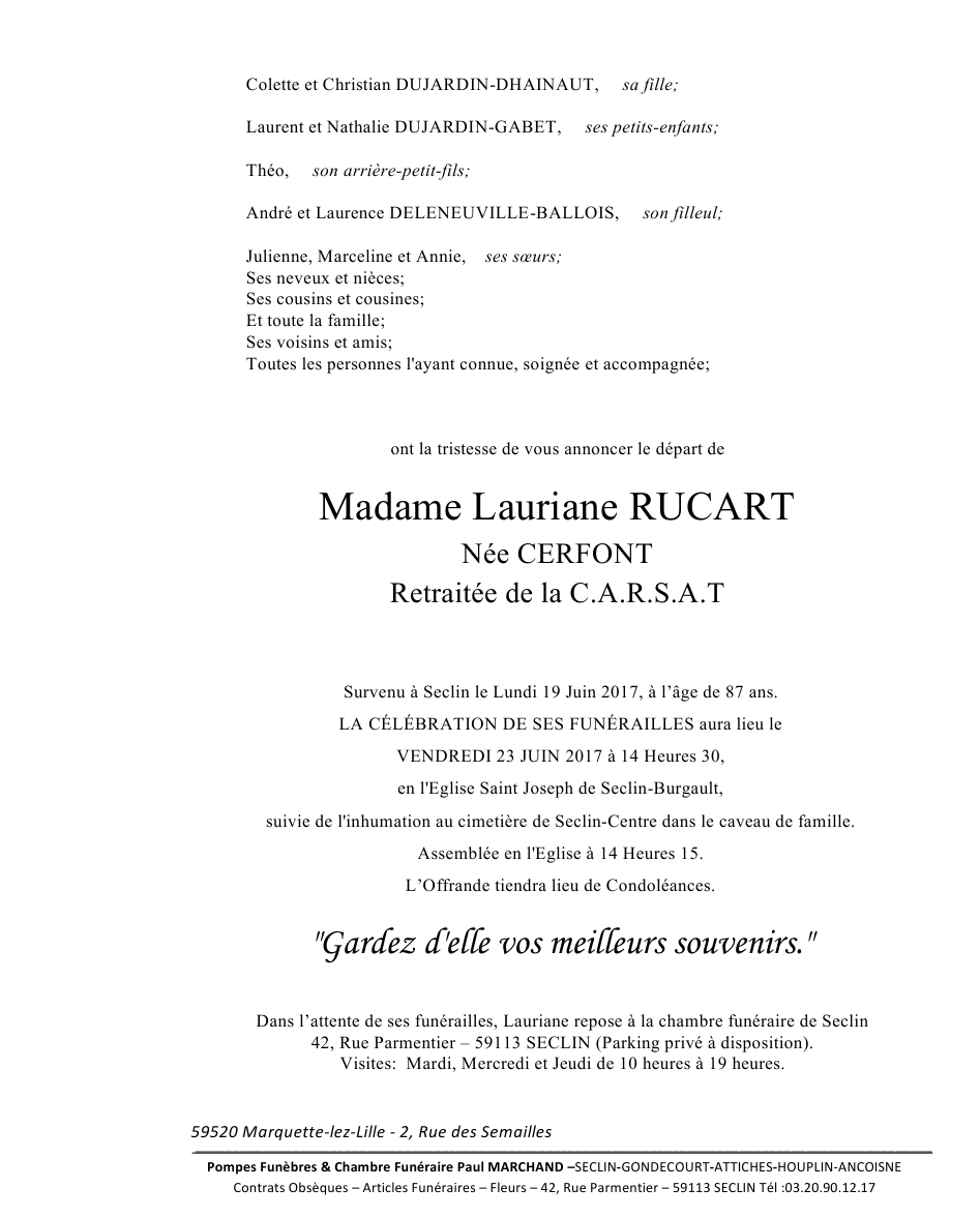 Image Pour voir le faire part de Lauriane CLIQUEZ-ICI