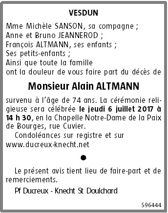 Image Annonce nécrologique