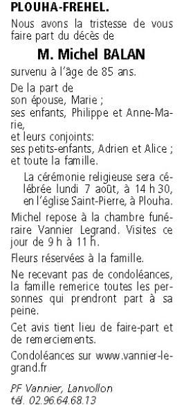 Image Annonce nécrologique