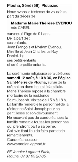 Image Annonce nécrologique