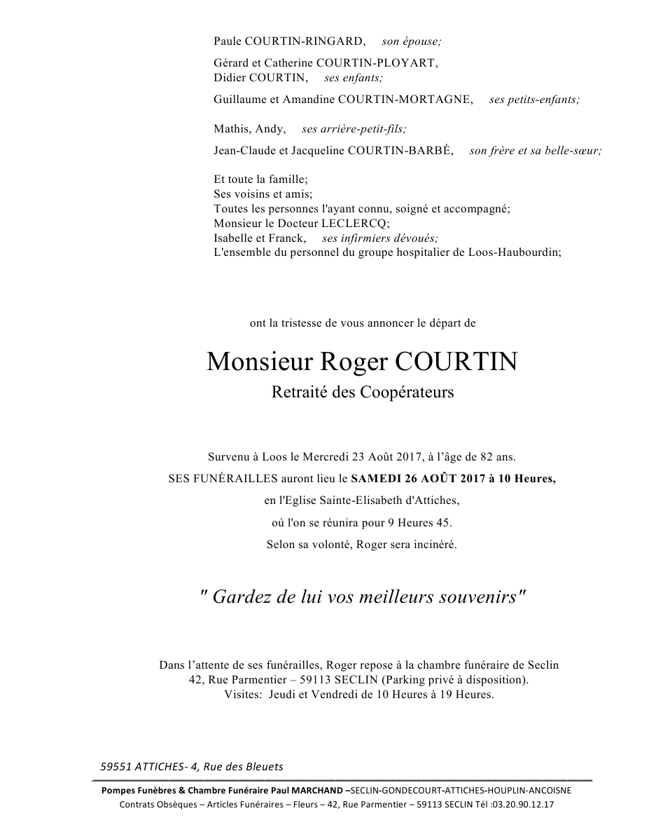 Image Pour voir le faire-part de Roger CLIQUEZ-ICI