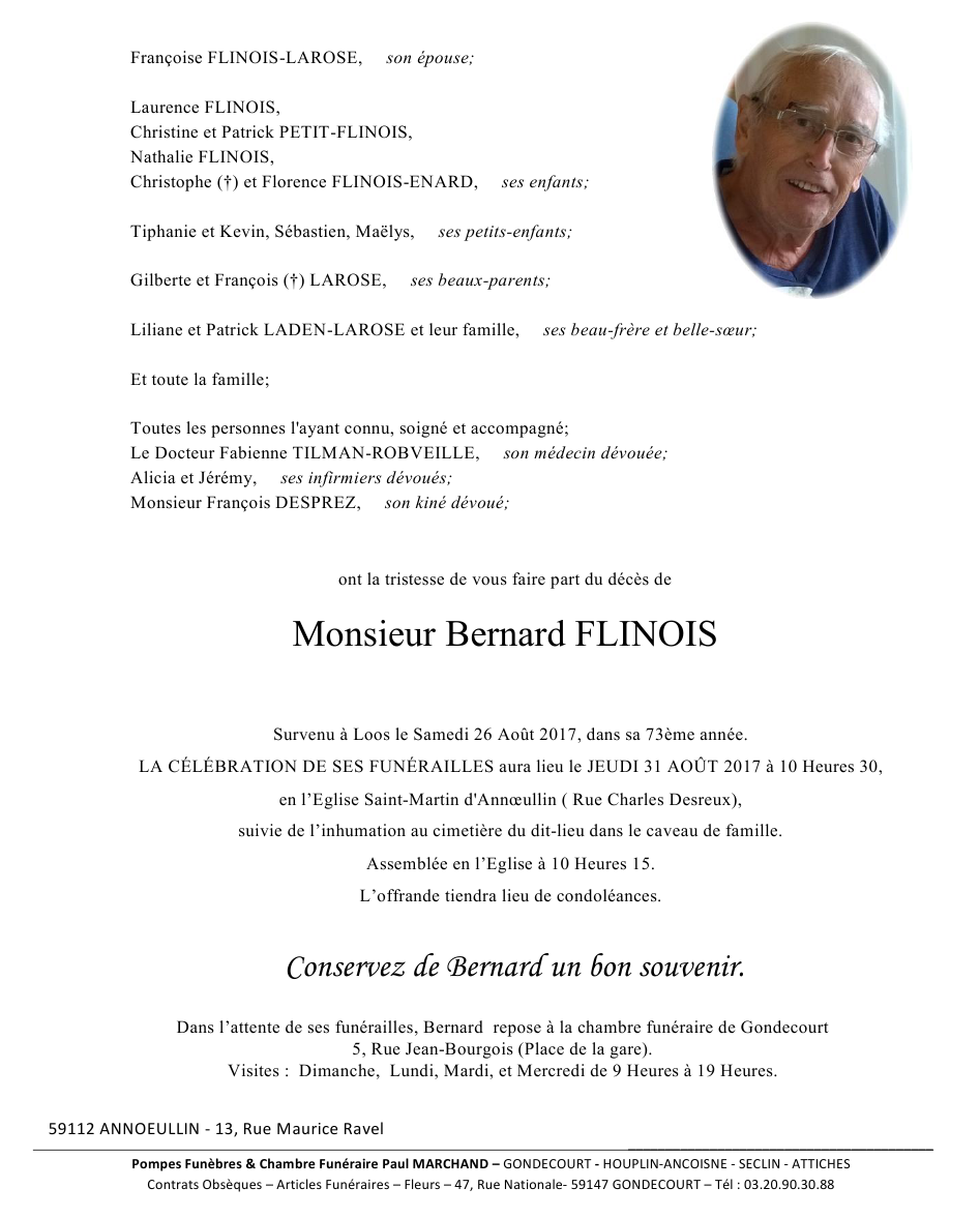 Image Pour voir le faire-part de Bernard CLIQUEZ-ICI