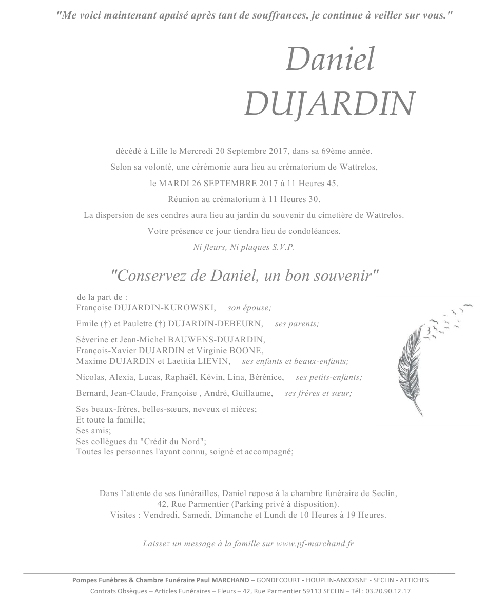 Image Pour voir le faire-part de Daniel CLIQUEZ-ICI