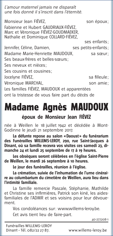 Image Annonce nécrologique