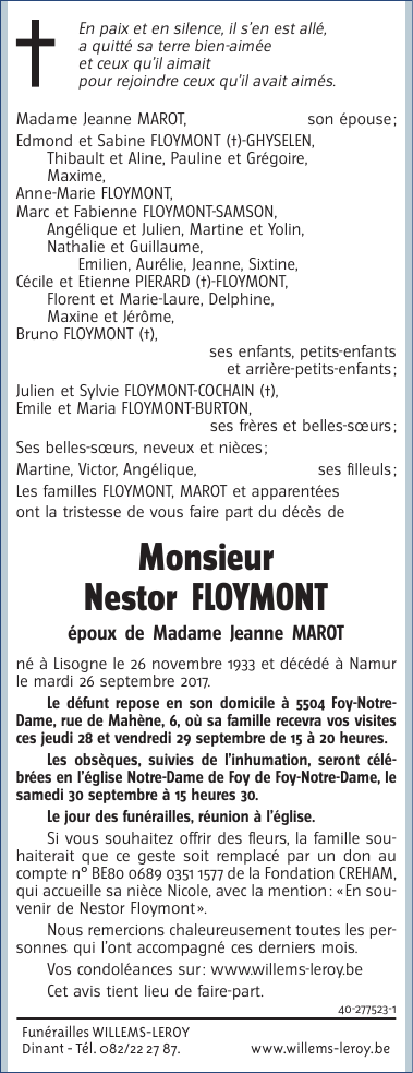 Image Annonce nécrologique